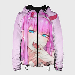 Куртка с капюшоном женская Ahegao, цвет: 3D-черный
