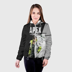 Куртка с капюшоном женская Apex Legends, цвет: 3D-белый — фото 2
