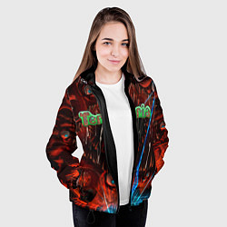Куртка с капюшоном женская Terraria, цвет: 3D-черный — фото 2