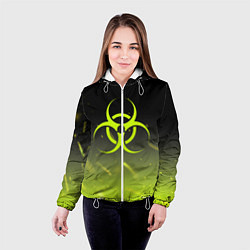 Куртка с капюшоном женская BIOHAZARD, цвет: 3D-белый — фото 2