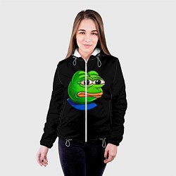 Куртка с капюшоном женская Frog, цвет: 3D-белый — фото 2