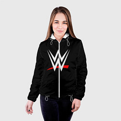 Куртка с капюшоном женская WWE, цвет: 3D-белый — фото 2