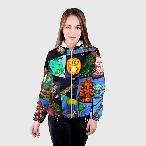 Женская куртка Terraria allpic / 3D-Белый – фото 4
