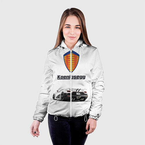 Женская куртка Koenigsegg / 3D-Белый – фото 4