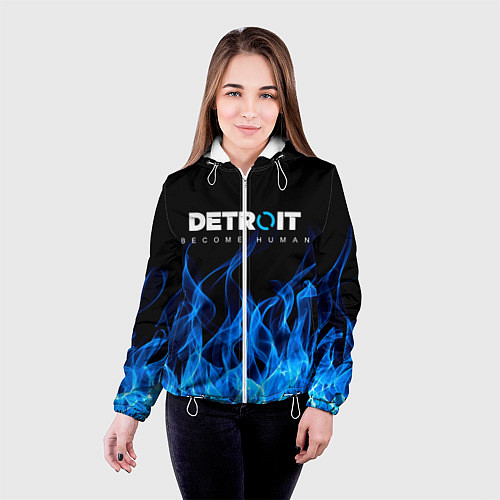 Женская куртка DETROIT: BECOME HUMAN / 3D-Белый – фото 4