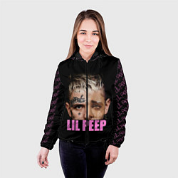Куртка с капюшоном женская Lil Peep, цвет: 3D-черный — фото 2