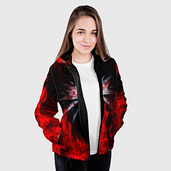 Куртка с капюшоном женская ВЕДЬМАК, цвет: 3D-черный — фото 2