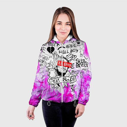 Женская куртка LIL PEEP / 3D-Белый – фото 4