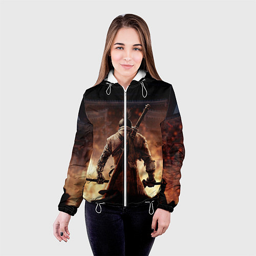 Женская куртка Sekiro shadows die twice / 3D-Белый – фото 4