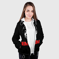 Куртка с капюшоном женская Eminem, цвет: 3D-белый — фото 2