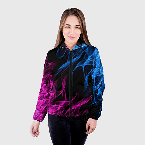 Женская куртка БИТВА ОГНЕЙ / 3D-Черный – фото 4