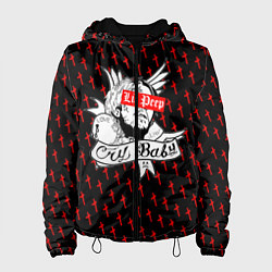 Куртка с капюшоном женская LiL PEEP, цвет: 3D-черный