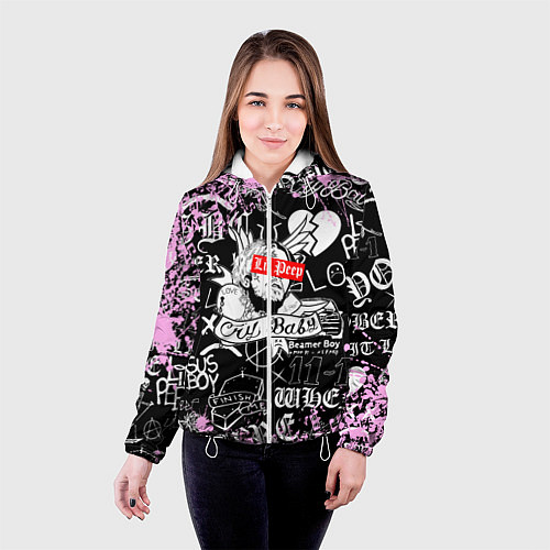 Женская куртка LIL PEEP / 3D-Белый – фото 4
