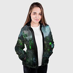 Куртка с капюшоном женская Герои Нежить, цвет: 3D-черный — фото 2