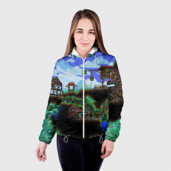 Куртка с капюшоном женская TERRARIA, цвет: 3D-белый — фото 2