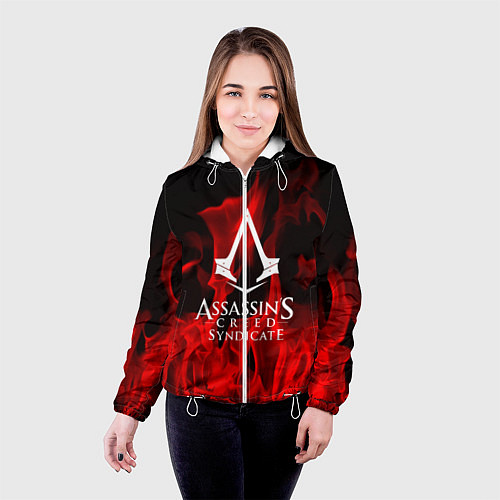 Женская куртка Assassin’s Creed: Syndicate / 3D-Белый – фото 4