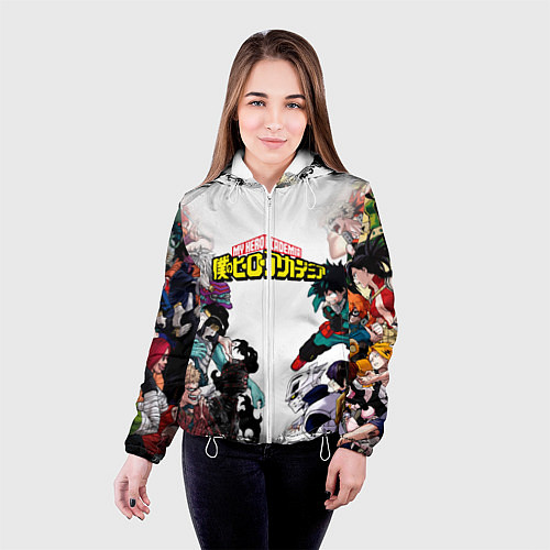 Женская куртка My Hero Academia противостояние / 3D-Белый – фото 4