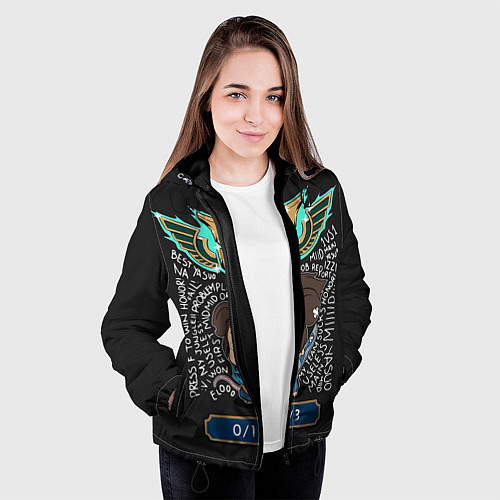 Женская куртка League of Legends / 3D-Черный – фото 3