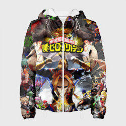 Женская куртка MY HERO ACADEMIA коллаж из героев