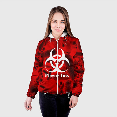 Женская куртка PLAGUE INC / 3D-Белый – фото 4