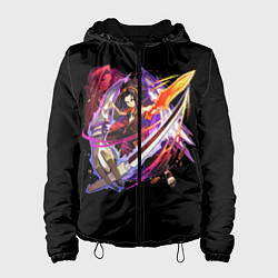 Куртка с капюшоном женская Shaman king, цвет: 3D-черный