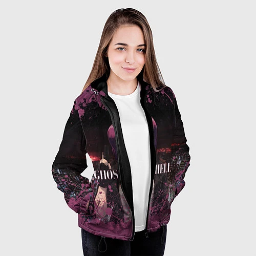 Женская куртка Призрак в доспехах / 3D-Черный – фото 3