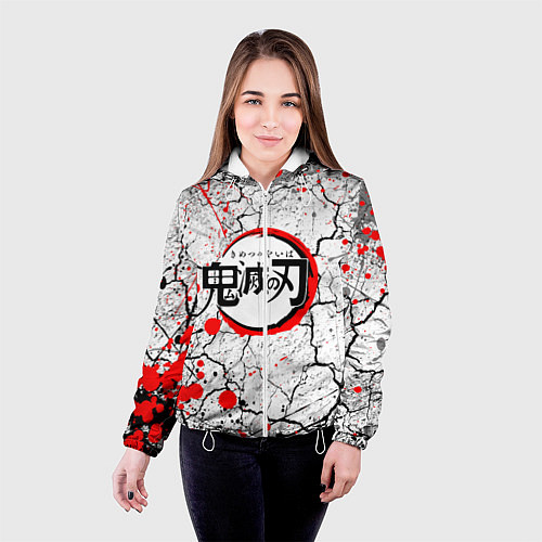 Женская куртка KIMETSU NO YAIBA / 3D-Белый – фото 4