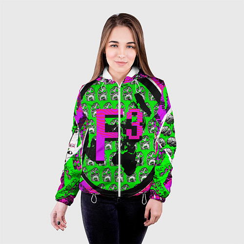 Женская куртка WATCH DOGS HACKER / 3D-Белый – фото 4