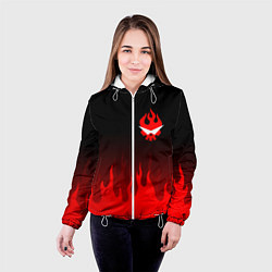 Куртка с капюшоном женская GURREN LAGANN, цвет: 3D-белый — фото 2