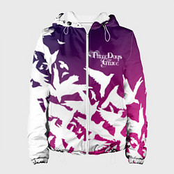 Куртка с капюшоном женская Three Days Grace, цвет: 3D-белый
