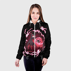 Куртка с капюшоном женская Hollow Knight, цвет: 3D-белый — фото 2