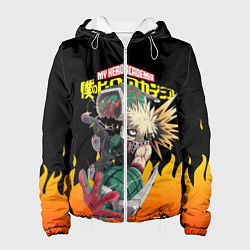 Женская куртка MY HERO ACADEMIA яркое пламя