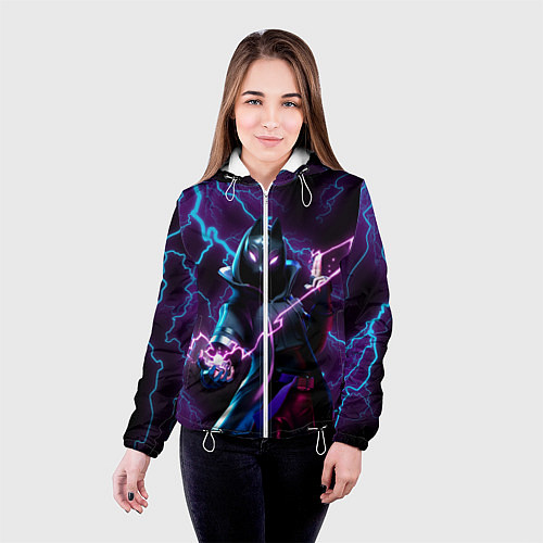 Женская куртка FORTNITE / 3D-Белый – фото 4