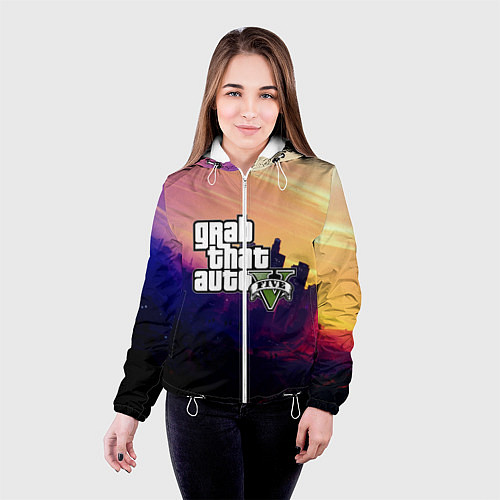 Женская куртка GTA 5 / 3D-Белый – фото 4