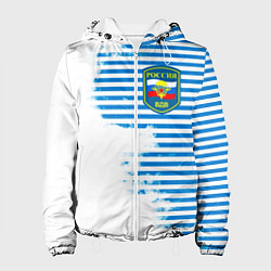 Куртка с капюшоном женская ВДВ, цвет: 3D-белый