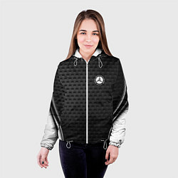 Куртка с капюшоном женская MERCEDES-BENZ, цвет: 3D-белый — фото 2