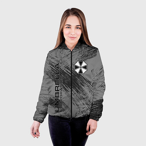 Женская куртка Umbrella Corporation / 3D-Черный – фото 4