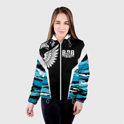 Куртка с капюшоном женская Камуфляж ВДВ, цвет: 3D-белый — фото 2