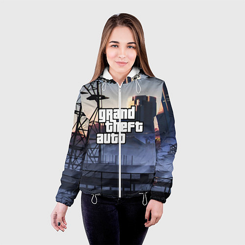 Женская куртка GTA VI / 3D-Белый – фото 4