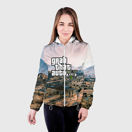 Женская куртка Grand Theft Auto 5 / 3D-Белый – фото 4
