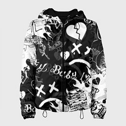 Куртка с капюшоном женская LIL PEEP, цвет: 3D-черный