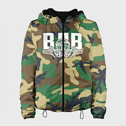 Куртка с капюшоном женская ВДВ камуфляж, цвет: 3D-черный