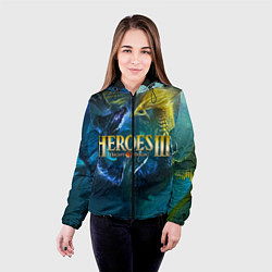 Куртка с капюшоном женская Heroes of Might and Magic, цвет: 3D-черный — фото 2
