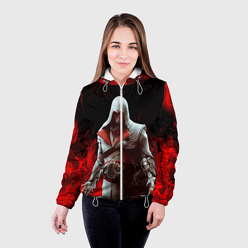 Женская куртка ASSASSINS CREED / 3D-Белый – фото 4