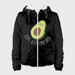 Куртка с капюшоном женская Авокадо, цвет: 3D-белый