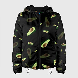 Куртка с капюшоном женская Авокадо, цвет: 3D-черный