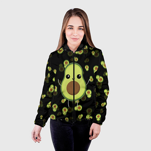 Женская куртка Авокадо / 3D-Черный – фото 4
