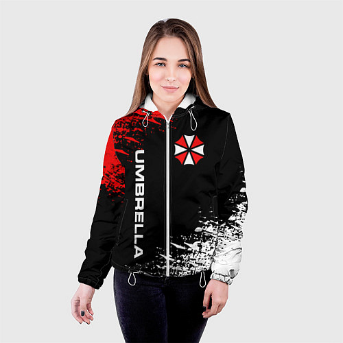 Женская куртка UMBRELLA CORPORATION / 3D-Белый – фото 4