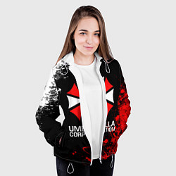 Куртка с капюшоном женская UMBRELLA CORPORATION, цвет: 3D-белый — фото 2