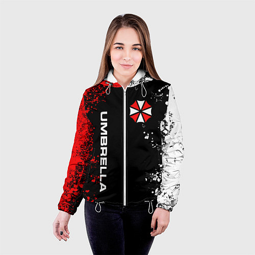 Женская куртка UMBRELLA CORPORATION / 3D-Белый – фото 4